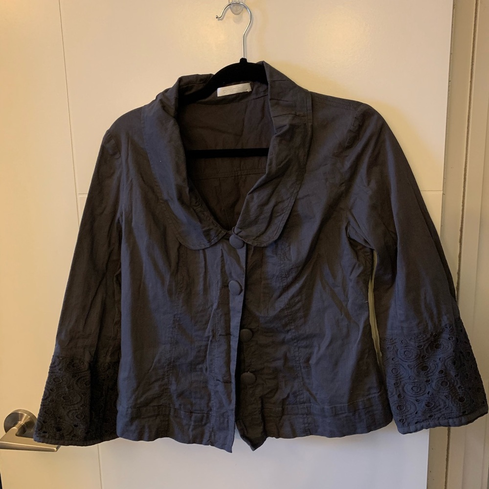 PROMOD casual blazer with cuff detail